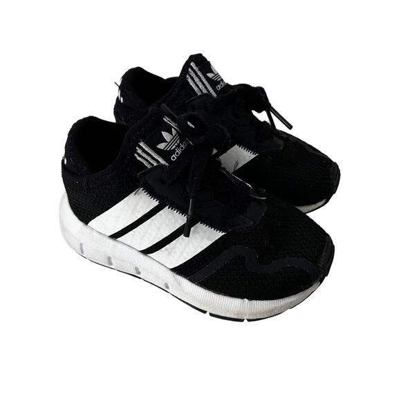 Adidas Swift Run X Black Sneakers Sz 7 Baby - Picture 1 of 7